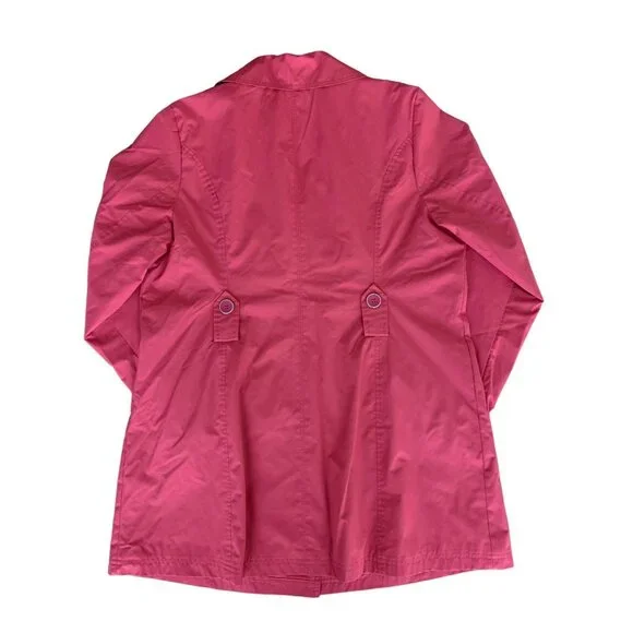 cg.l.cg Womens Pink Belted Trench Coat Style Size Large - Picture 11 of 14